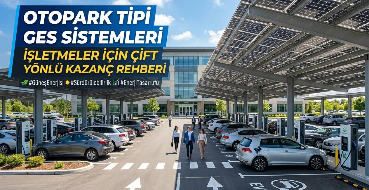 Otopark Tipi GES Sistemleri İşletmeler İçin